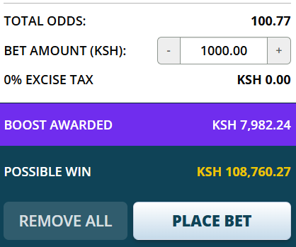 100 Odds
